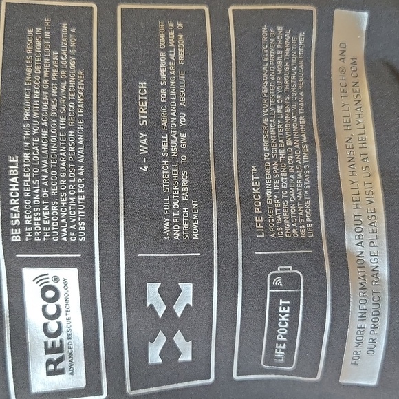 Helly-Hansen Mens Alpha 4.0 Jacket Fitted M Gray 65927 Helly Tech Recco H2 Flow - Picture 15 of 16